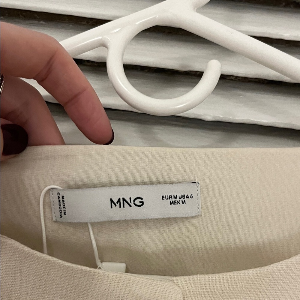 Mango Cream Mini Dress - Picture 5 of 6